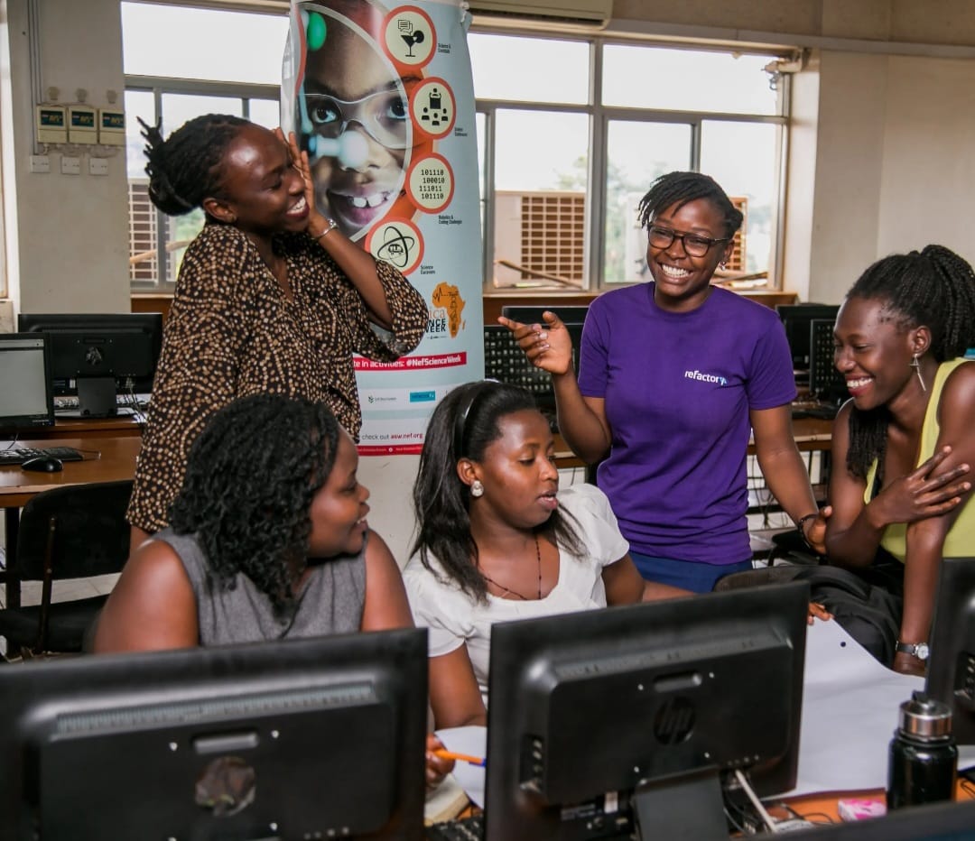 Women learning together at the Centre